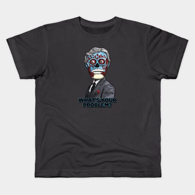 Fascinator (They Live Alien) Kids T-Shirt by AndysocialIndustries